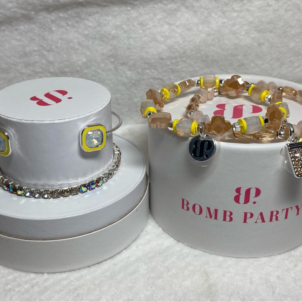 Bomb Party Yellow and Gold Bracelet